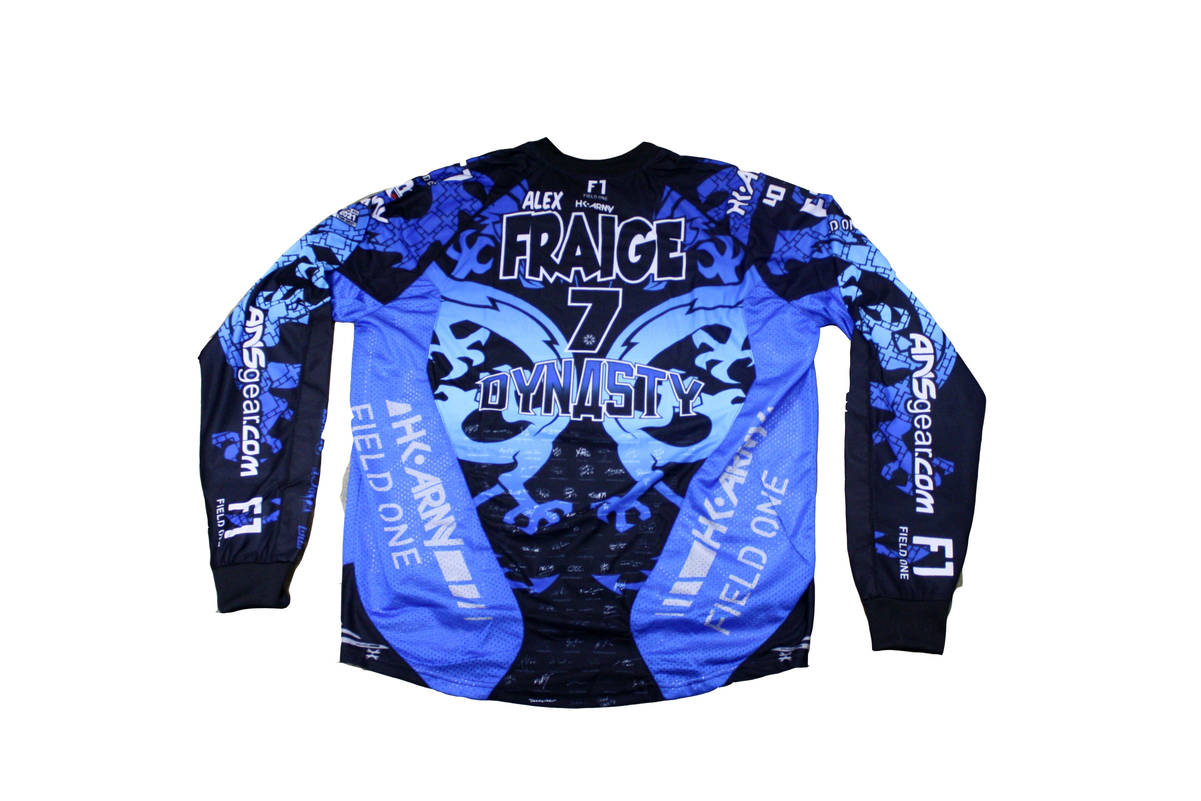 Paintball Apparel Blue Paintball Jersey Alex Fraige Pro Jersey 2021